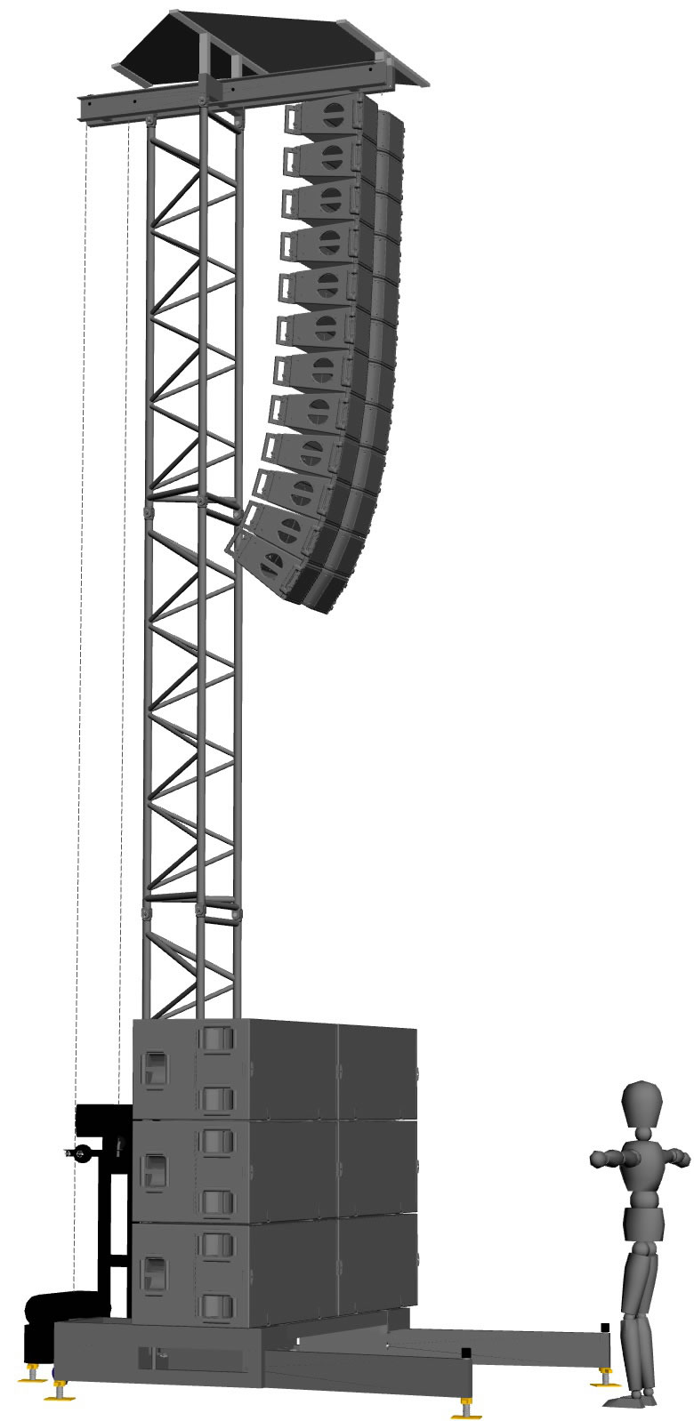 line array tower